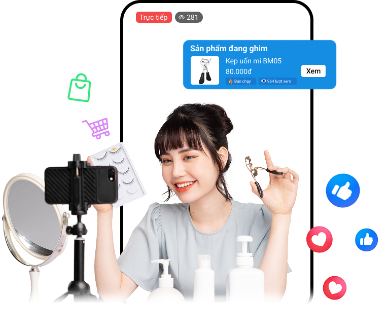 Kết hợp Chatbot và Nhân viên sau Livestream: Tối ưu quy trình, chống sót đơn 7 Phan-mem-livestream-ban-hang