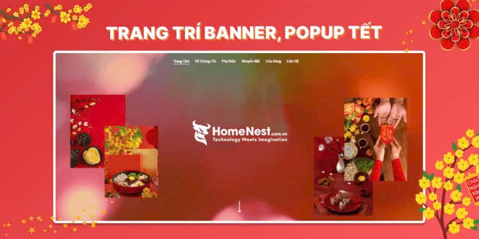 5+ mẫu website Tết, giao diện web bán hàng Tết 2025 ẤN TƯỢNG