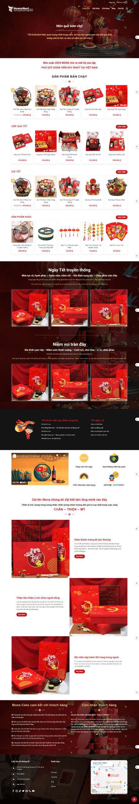 thiết kế website tết