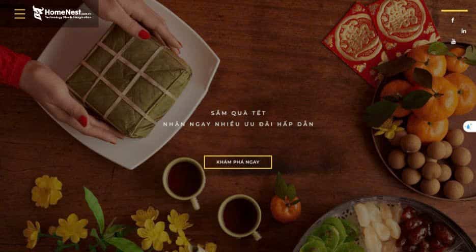 thiết kế website tết