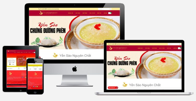 Thiết kế website bán tổ yến, yến sào chất lượng uy tín chuyên nghiệp