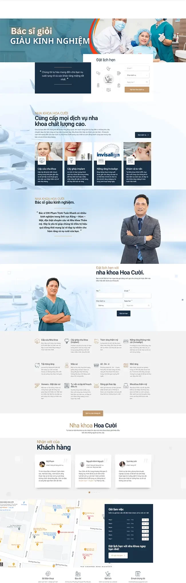 Thiết kế website nha khoa chuẩn SEO chuyên nghiệp, hiện đại