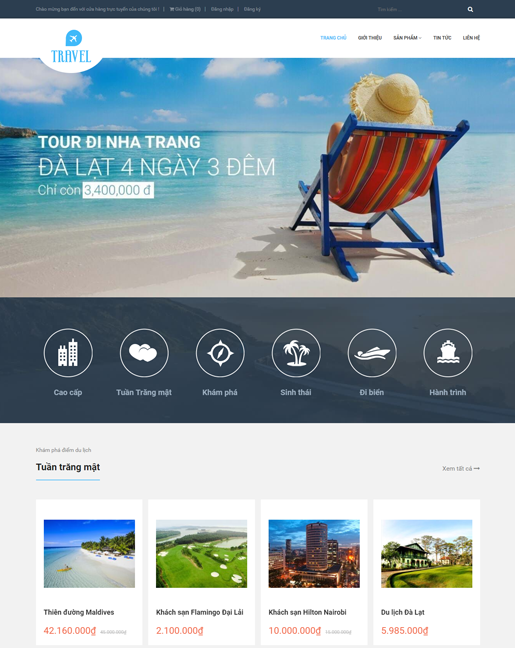 Top 7 mẫu website du lịch cực đẹp, cực chất, hiện đại thu hút khách hàng mới