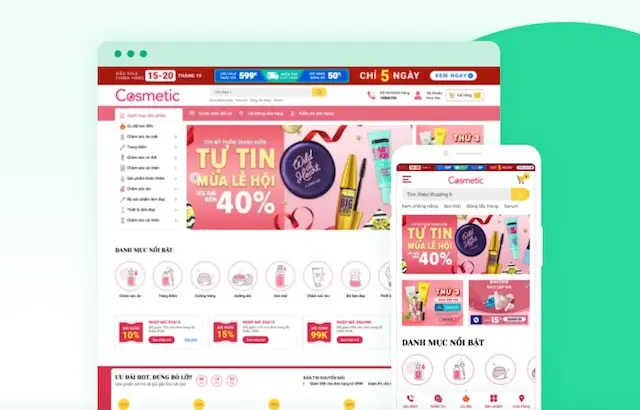 Top 15 giao diện website mỹ phẩm đẹp và thu hút được thiết kế nhiều nhất