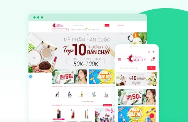 Top 15 giao diện website mỹ phẩm đẹp và thu hút được thiết kế nhiều nhất