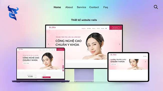 Thiết kế Website Nails chuyên nghiệp, hiện đại, uy tín