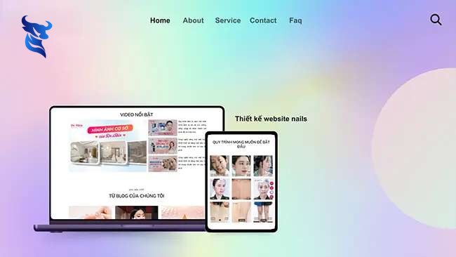 Thiết kế Website Nails chuyên nghiệp, hiện đại, uy tín