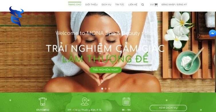 Thiết kế website thẩm mỹ viện, spa làm đẹp và salon chăm sóc sắc đẹp chuyên nghiệp