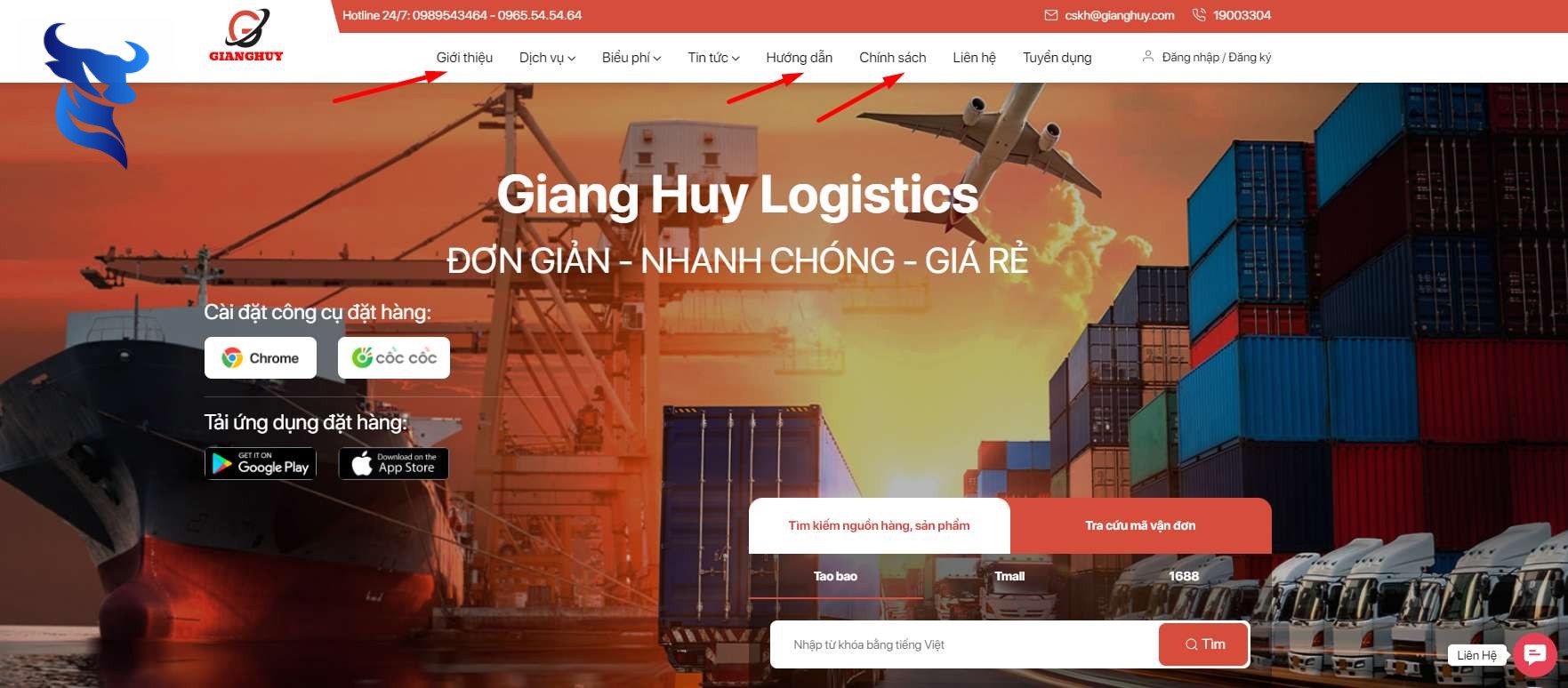 Thiết kế website nhập hàng Trung Quốc chuyên nghiệp, chuẩn SEO, chuyên nghiệp