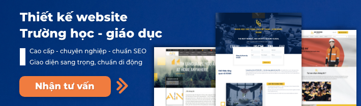 Thiết kế website trường học – Website giáo dục hiện đại và chuyên nghiệp