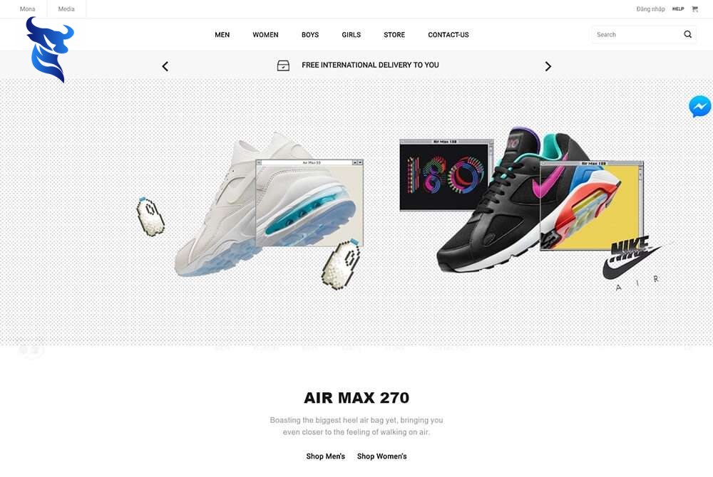 Dịch vụ thiết kế website bán giày dép, sneaker chuyên nghiệp chuẩn SEO