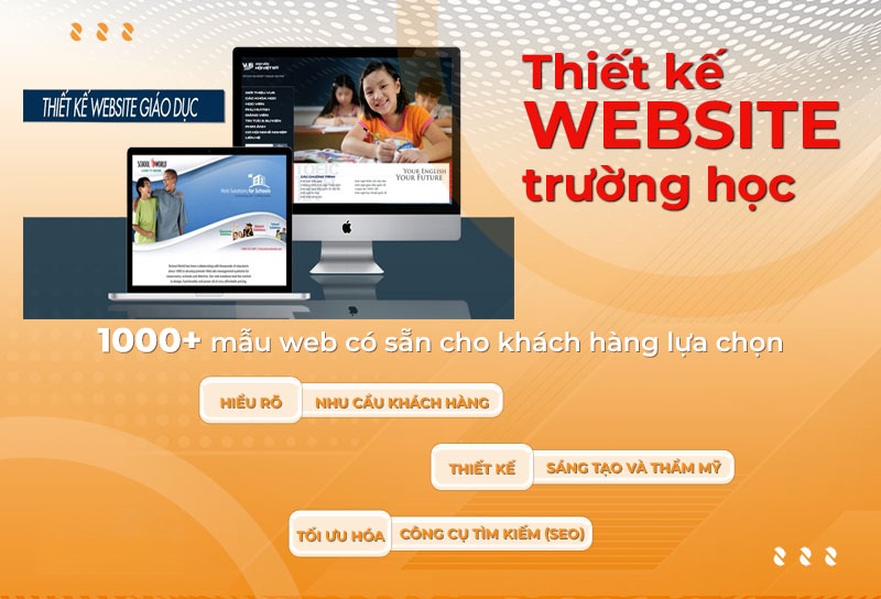 Thiết kế website giáo dục, trường học chuyên nghiệp hiện đại