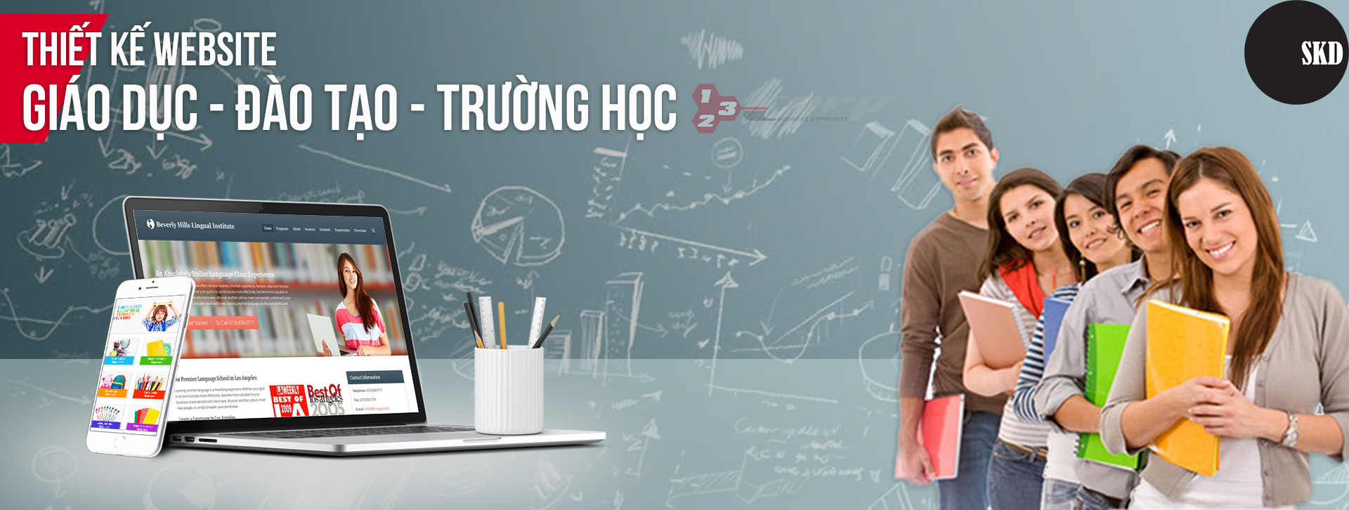 Thiết kế website trường học – Website giáo dục hiện đại và chuyên nghiệp