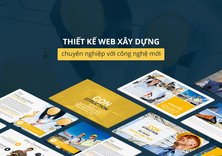 Thiết kế website công ty xây dựng chuyên nghiệp hiện đại chuẩn seo