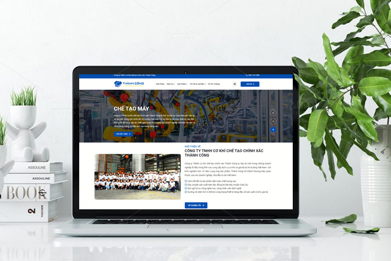 Thiết kế website cho ngành kỹ thuật cơ khí