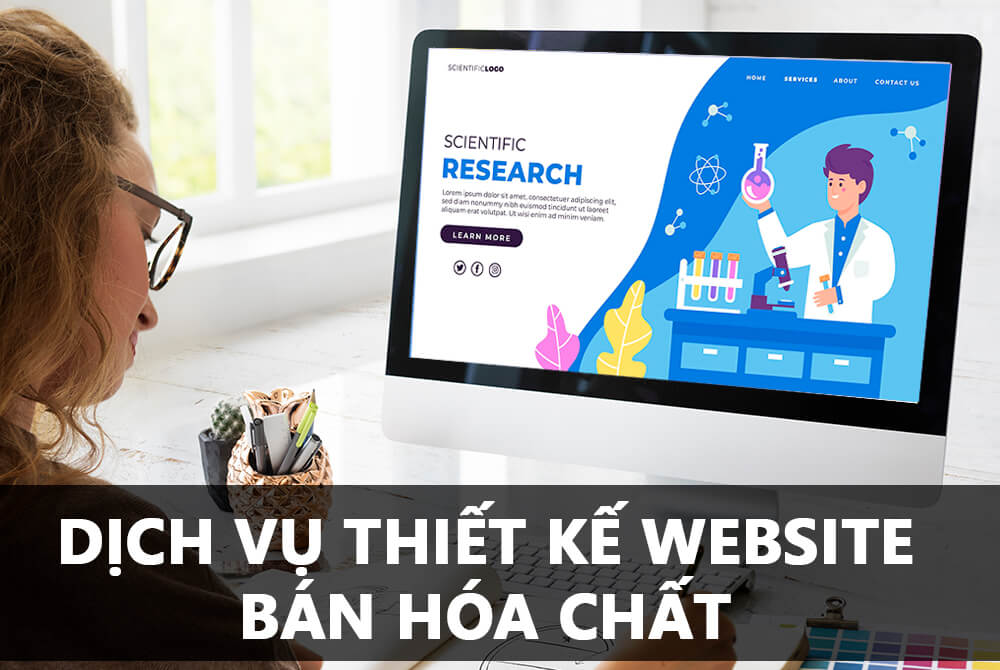 Dịch vụ thiết kế website bán hóa chất chuyên nghiệp hiện đại