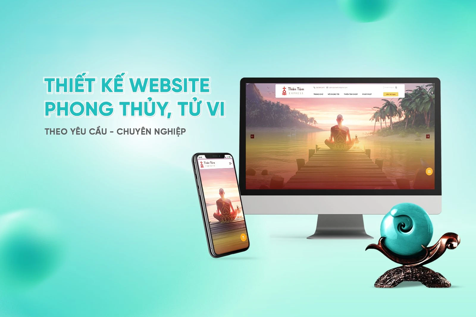 Thiết kế Website phong thủy hiện đại chuyên nghiệp chuẩn SEO