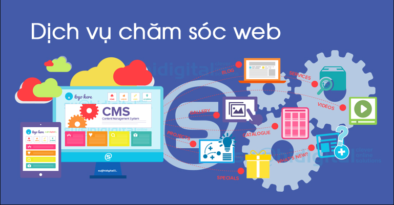 Dịch vụ chăm sóc website từ A đến Z, uy tín chuyên nghiệp hàng đầu