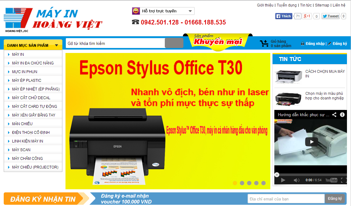 Thiết kế website bán máy photocopy máy in chuyên nghiệp hiện đại chuẩn SEO