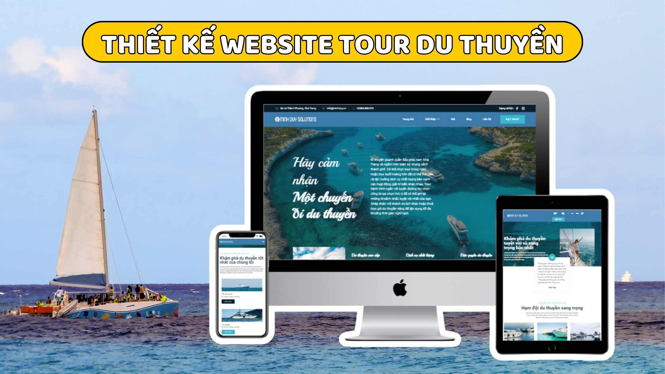 Thiết kế website kinh doanh du thuyền hiện đại chuyên nghiệp