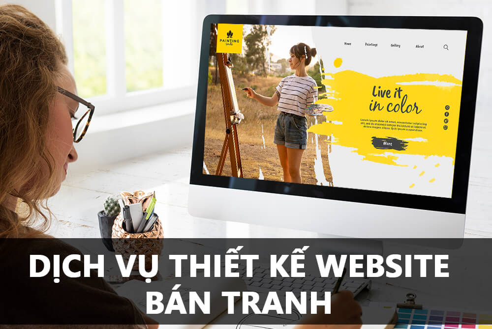 Dịch vụ thiết kế website bán tranh nghệ thuật treo tường