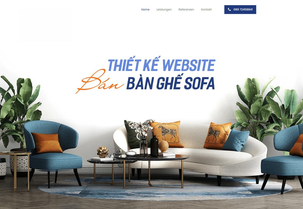 Thiết kế website bán bàn ghế sofa chuyên nghiệp chuẩn SEO giá tốt nhất thị trường