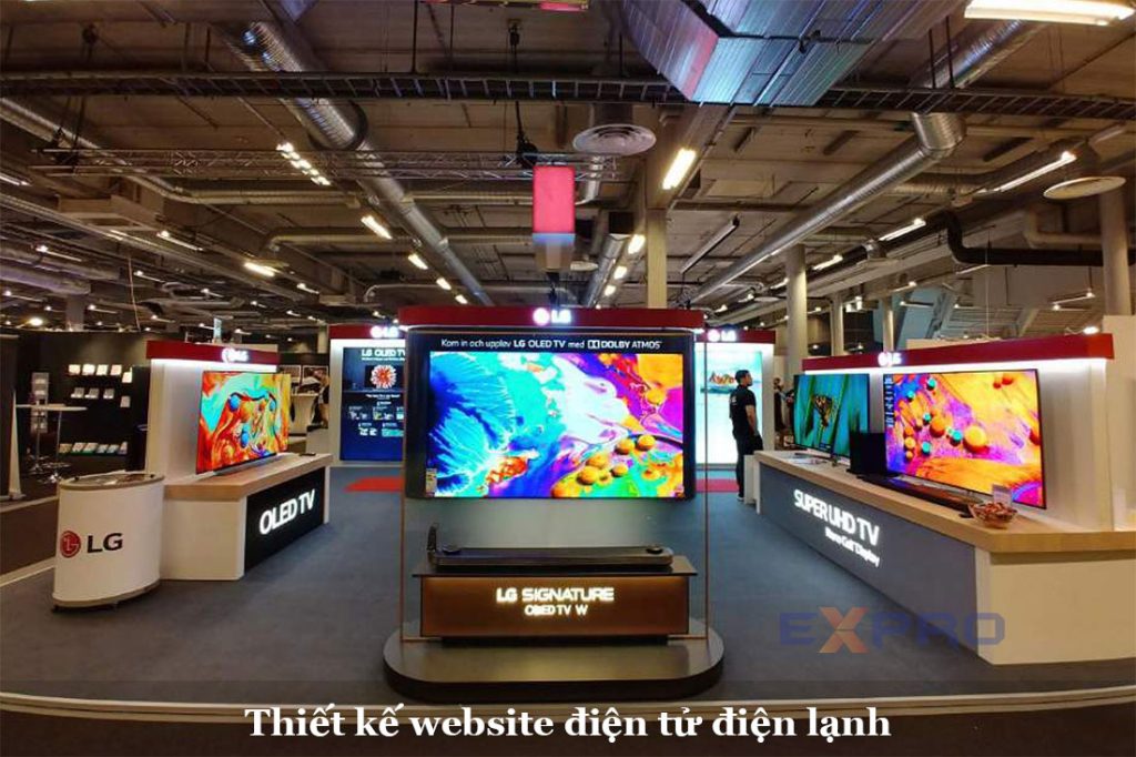Thiết kế website điện tử điện lạnh chuyên nghiệp giao diện hiện đại đẹp mắt