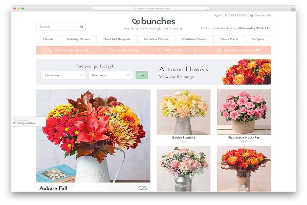Thiết kế website bán hoa tươi online xinh xắn chuyên nghiệp, đẹp mắt