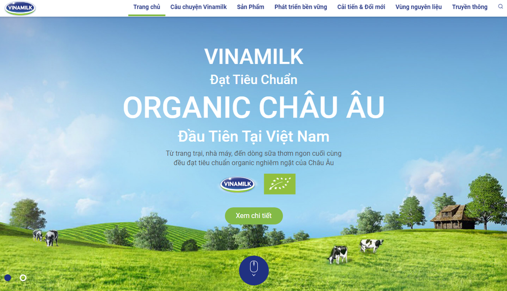 Thiết kế website bán sữa bột, sữa tươi hiện đại chuyên nghiệp