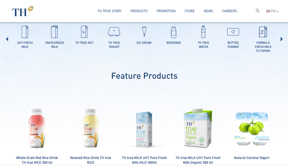 Thiết kế website bán sữa bột, sữa tươi hiện đại chuyên nghiệp