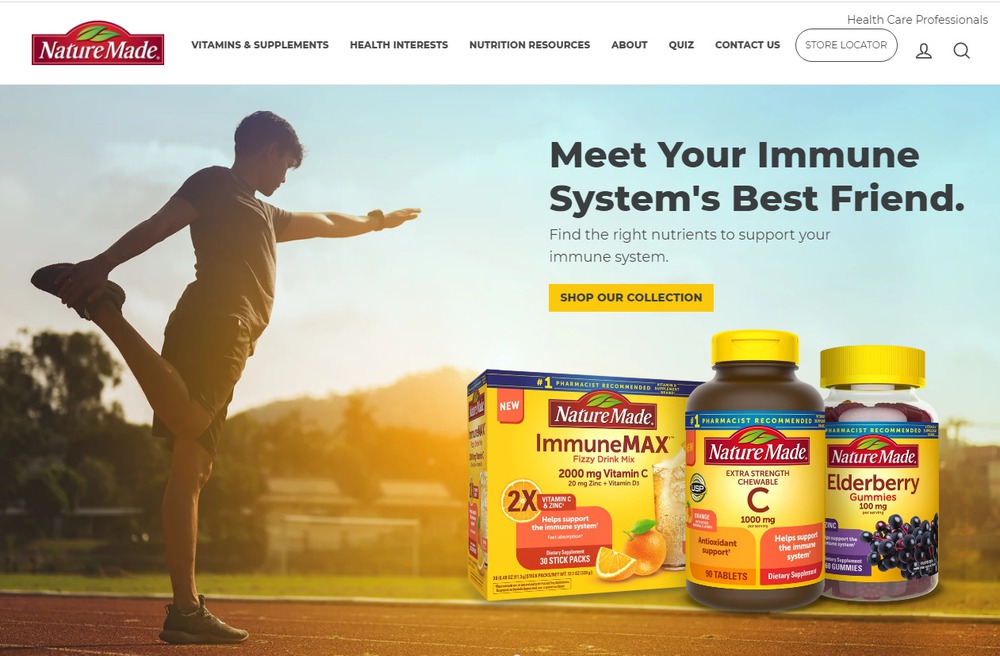Thiết kế website thực phẩm chức năng, hỗ trợ sức khỏe hiện đại chuyên nghiệp