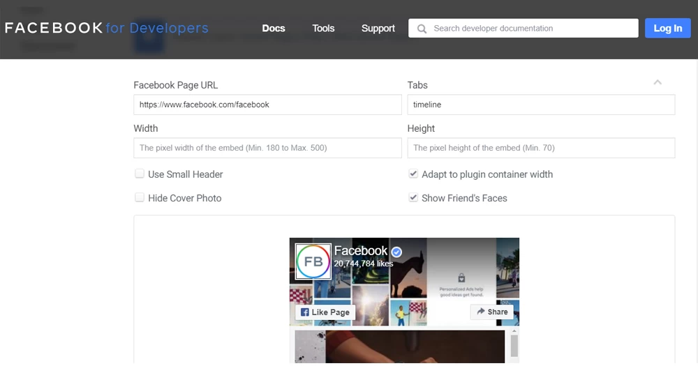 Cách nhúng Fanpage vào website và chèn Fanpage vào website