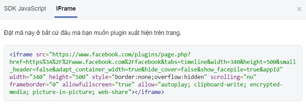 Cách nhúng Fanpage vào website và chèn Fanpage vào website