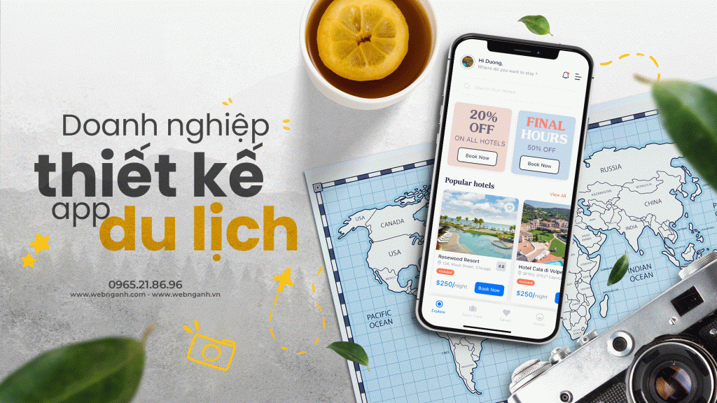 Thiết kế App Du Lịch
