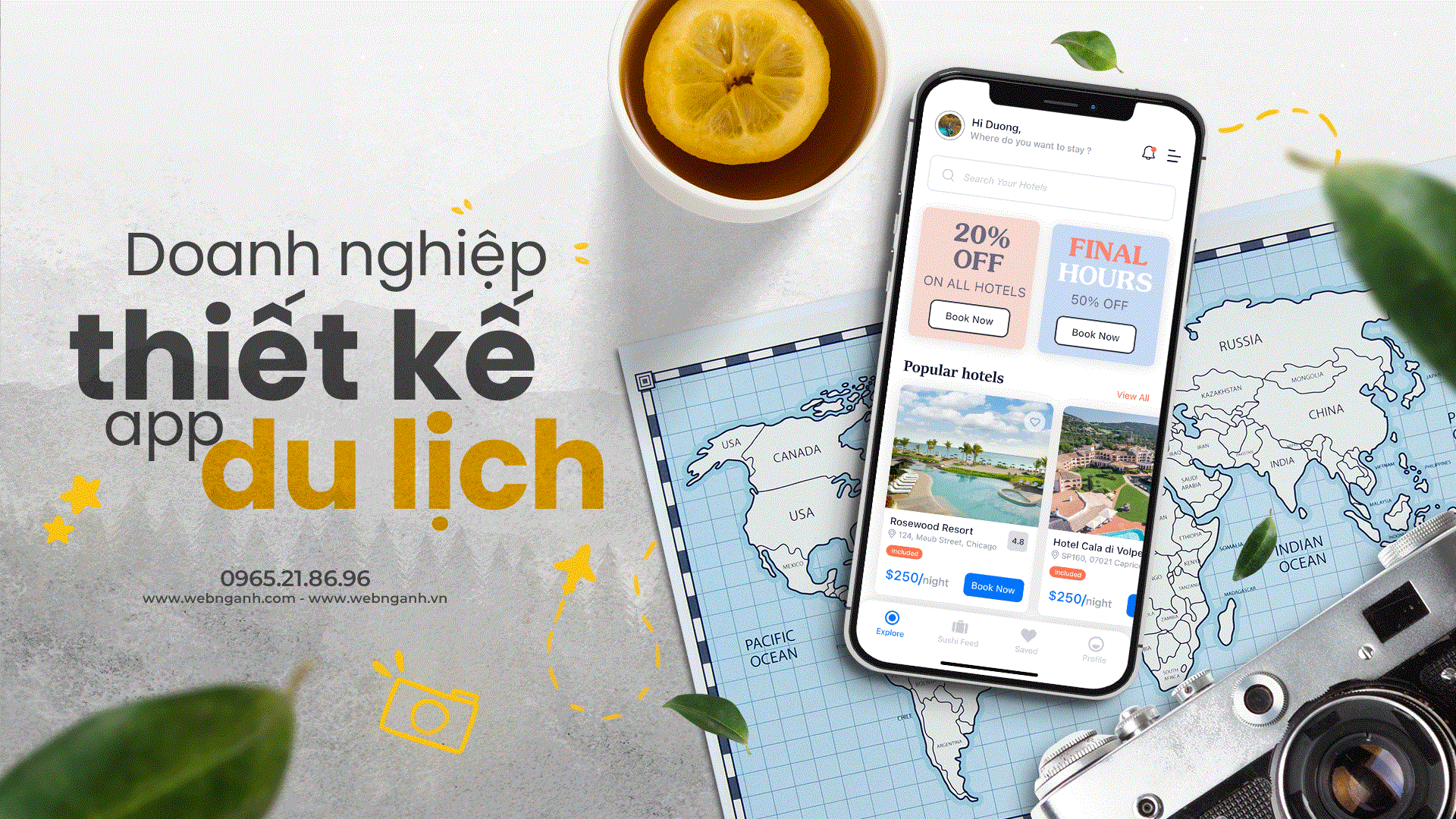 Thiết kế app du lịch
