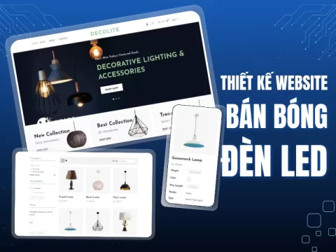 Thiết kế website bán đèn thông minh chuẩn seo, đa tính năng, tăng hiệu quả bán hàng