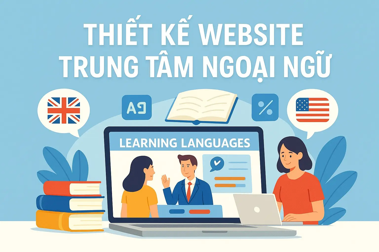 Thiết Kế Website Trung Tâm Tiếng Anh Chuyên Nghiệp, Chuẩn SEO 1 Thiết kế website trung tâm tiếng anh chuyên nghiệp, chuẩn seo