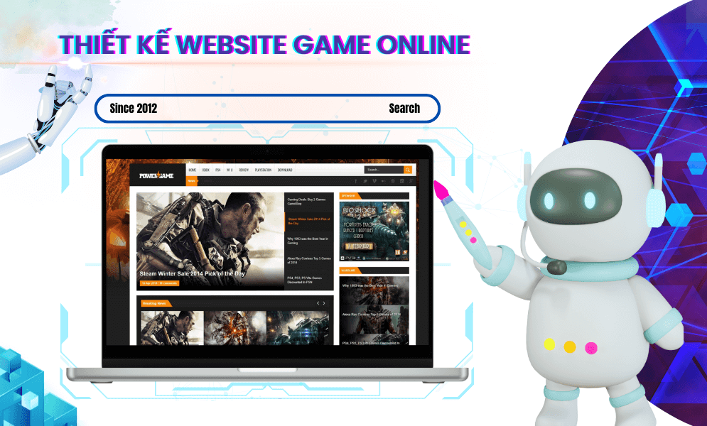 Thiết Kế Website Game Online Chuyên Nghiệp – Đẹp Mắt, Ấn Tượng 1 Thiết kế website game online chuyên nghiệp – đẹp mắt, ấn tượng