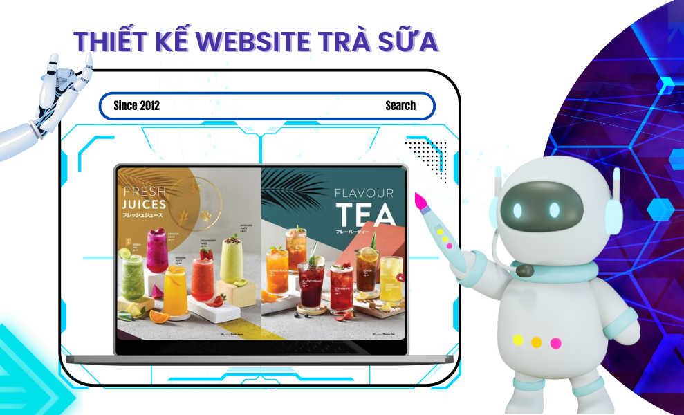 Thiết kế website bán sữa tươi sữa bột chuyên nghiệp, chuẩn seo
