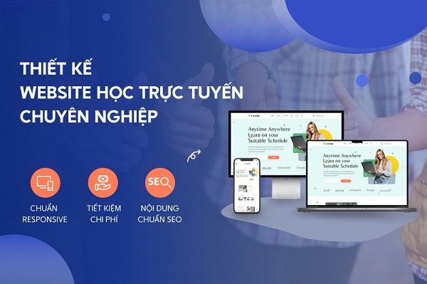 Thiết kế website ôn luyện thi trực tuyến chuyên nghiệp, chuẩn seo