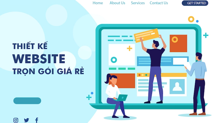 Thiết kế website dịch vụ chuyển nhà – văn phòng chuyên nghiệp hiện đại