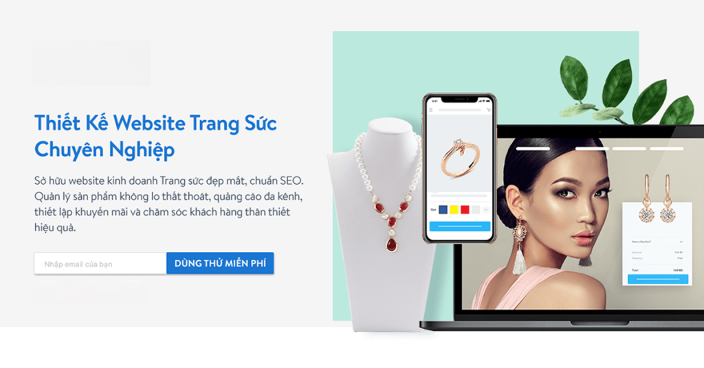 Thiết kế website bán trang sức online chuyên nghiệp, đẹp và độc đáo