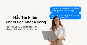 Tin nhắn chào mừng khách hàng